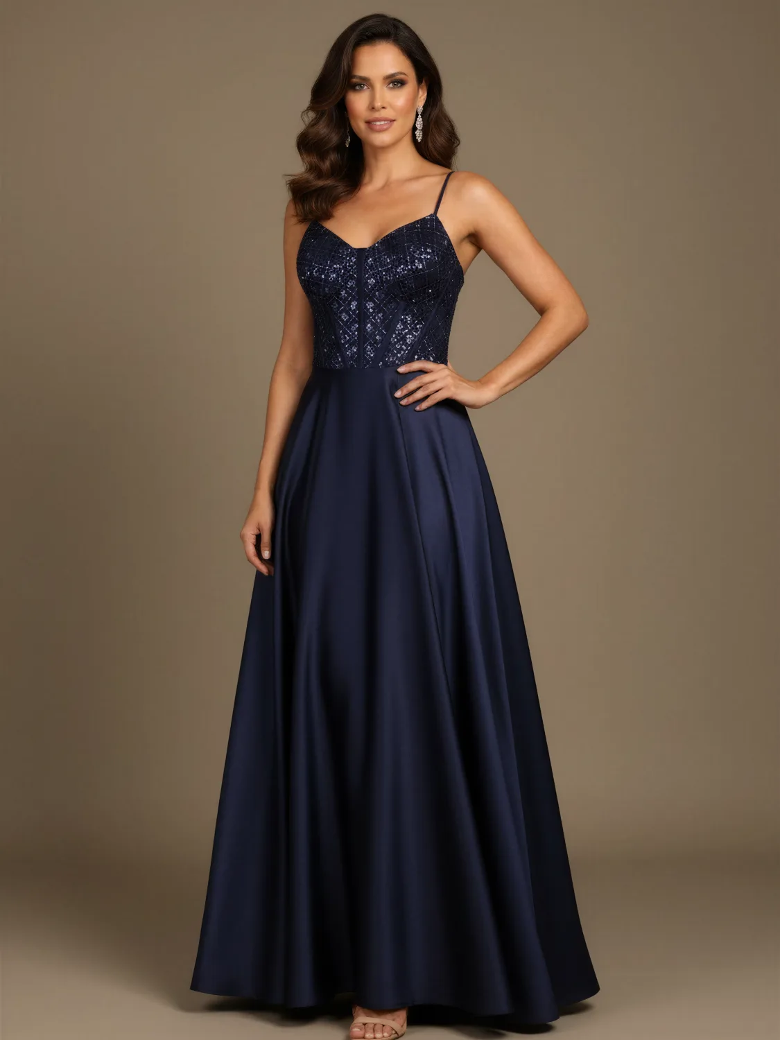 Vestido Gowara azul marinho